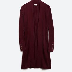 Button Cuff Duster Cardigan